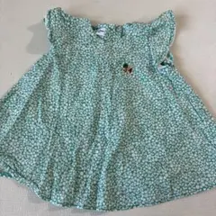 ファミリア グリーン リバティ チュニック 80