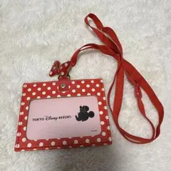 ディズニーランド　ミニー　パスケース
