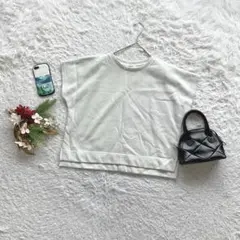 ✨未使用✨ シネマクラブ カットソー 半袖 M シンプル 綿混 カジュアル