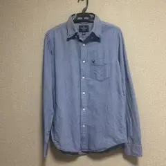 American Eagle ボタンダウンシャツ M 青