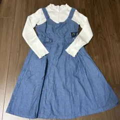 デニムブルー ジャンバースカート 130 イオン