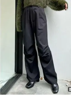 MURUA タックワイドパンツ　ブラウン　S size