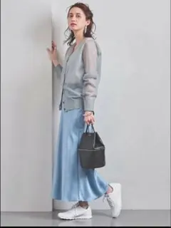 UNITED ARROWS ユナイテッドアローズ サテンマキシスカート