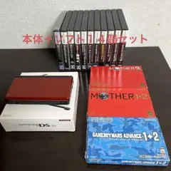 Nintendo DS Lite レッド + ソフト14個セット