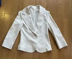 クリアインプレッション　グレー　七分袖ストレッチジャケット　3 L