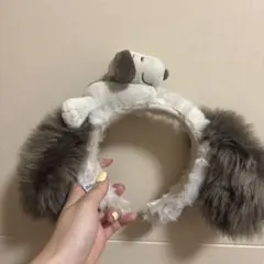 スヌーピー ぬいぐるみ付きカチューシャ