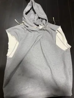 JUN NAKAYAMA sleeve cut hoodie