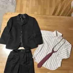 再値下げ。120センチフォーマルセット ジャケットシャツショートパンツネクタイ
