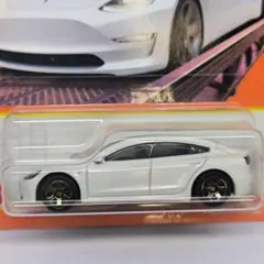 マッチボックス　テスラ　モデル3　白のサムネイル