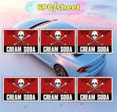 CREAM SODA ステッカー 6枚セット ロカビリーのサムネイル