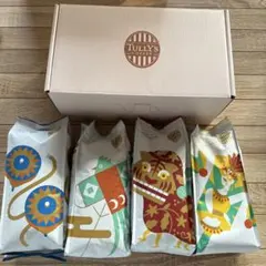 タリーズ　コーヒー豆　１４０g × 4袋　耐熱ガラスポット