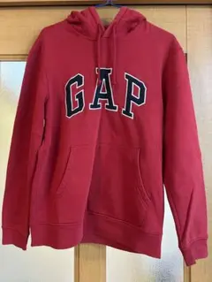 【美品】GAP フード付パーカー レッド