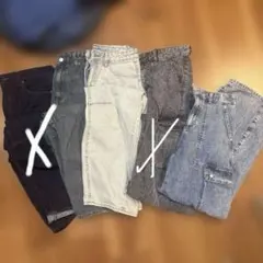 GU バレルレッグジーンズ Lサイズ