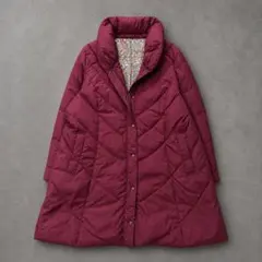 Nature ダウンコート 3L ワインレッド ダウン90% ペイズリー柄のサムネイル