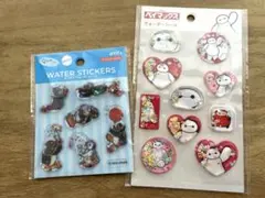 ウォーターステッカー 2セット ピングー　ベイマックス　シール