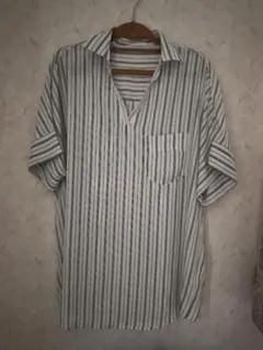 白　AZUL BY MOUSSY　ルーズスキッパーシャツ　Mのサムネイル