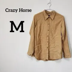 ✨️SALE‼️ Crazy Horse ベージュ 長袖 シャツ 【M】 春 秋 冬