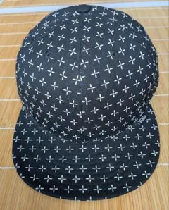 希少 VANS New Era コラボ キャップ ブラック クロス総柄 Y2Kのサムネイル