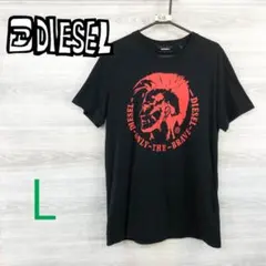 DIESEL●ディーゼル＜デカロゴプリント Tシャツ＞M1668c