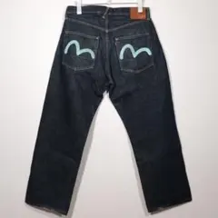 超希少！ YAMANE EVISU 35×33 エヴィス カモメ 黒 2026年最新】EVISU メンズ デニム・ジーンズの人気アイテム - メルカリ