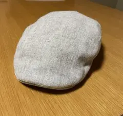 ハンチング帽 ライトグレー バックストラップ付き