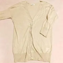 ニューヨーカー春夏用リネン100%ロングカーディガン