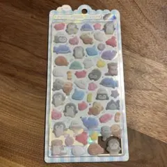 フワフワドロップ ふわふわドロップシール　フロッキー　うみのいきもの