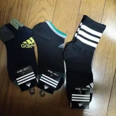 アディダス靴下　3足組　23〜25cm
