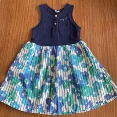 ブリーズ　ノースリーブワンピース　ロゴ　花柄　120