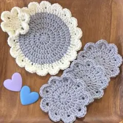 ドイリー レース編み 楕円形 ハンドメイド 手編み 2枚 - メルカリ