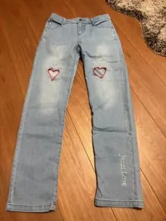 Jenni Love ハート刺繍 ストレートパンツ　160