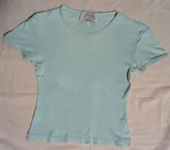 【難あり】ARMANI JEANS 半袖 Tシャツ ライトグリーン XSのサムネイル