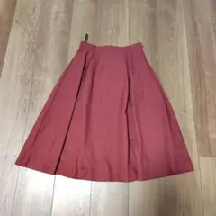 ハニーズ　ボルドー　フレアスカート