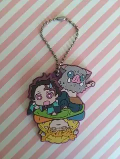 鬼滅の刃　ラバーストラップ　竈門炭治郎　我妻善逸　嘴平伊之助