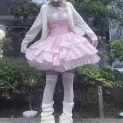 ロリータ ワンピース ピンク ゴスロリ