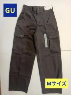 GU バレルレッグカーゴパンツ　レディース　Мサイズ　ダークグレー　新品