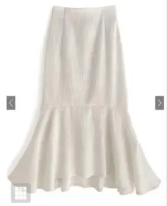 【美品】GRL ツイードマーメイドスカート アイボリー [gc158]