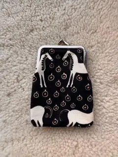 【今年の干支】マリメッコ がま口ポーチ 馬柄