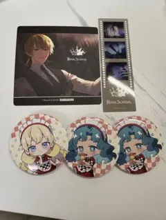 RoyalScandal コースター　缶バッジ　まねきねこ