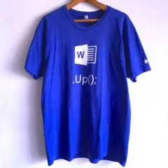 Microsoft プログラミング Tシャツ L windows レア ブルーのサムネイル