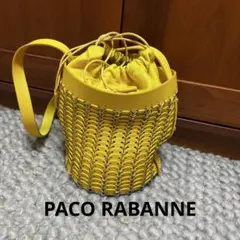 美品　パコラバンヌPaco Rabanneバケットショルダーバッグ　定価14万円のサムネイル