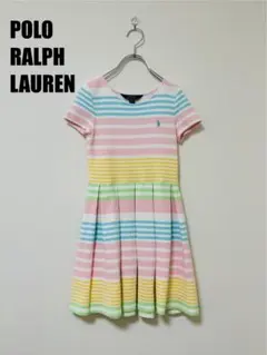 【美品】ポロラルフローレン半袖ワンピース M (8-10)１２０～１３０cm