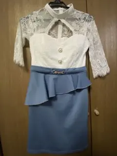 h*見様 Tika レースペプラムドレス Sサイズ