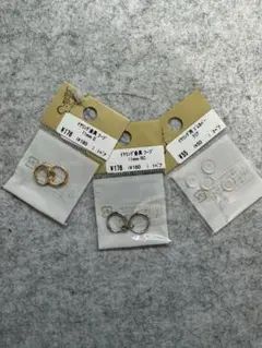 貴和製作所 イヤリング金具フープ 11mm ゴールド シルバー