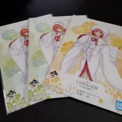 五等分の花嫁　白無垢イラストボード　３枚　一花　四葉