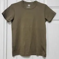 UNIQLO ユニクロオリーブグリーン 半袖 Tシャツ