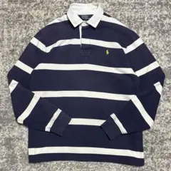 ポロバイラルフローレン　ラガーシャツ　常田大希着用　刺繍ロゴ　M King Gnu 常田着用 ラルフローレン ラガーシャツ 90s - メルカリ
