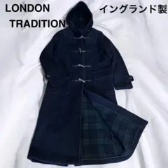 ✨希少✨ロンドントラディション　ダッフルコート 裏地チェック ブラックウォッチ