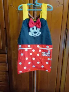 ミニーマウス エプロン 子供用