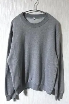 90s-00s OLD UNIQLO　スウェット トレーナー　グレー　サイズ.M